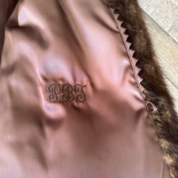 1970s Christa Furs Genuine Mink Coat Stroller - Retro Mob Wife Chic - Picture 10 of 12